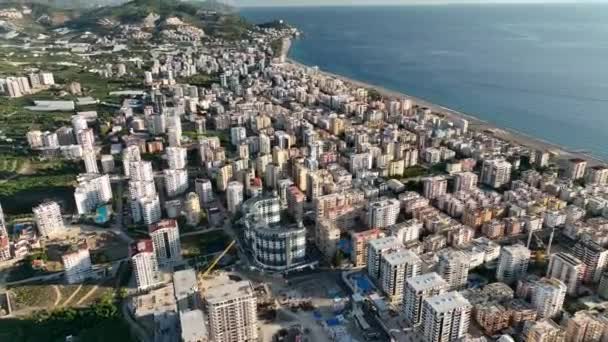 Αεροφωτογραφία Mahmutlar Turkey Alanya — Αρχείο Βίντεο