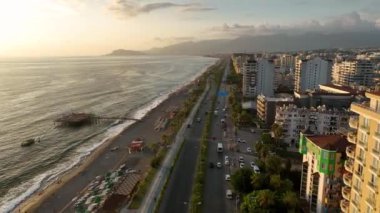 Traffic on the beach