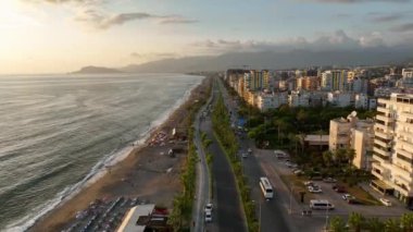 Traffic on the beach