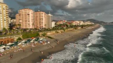 Plajda trafik vardı. Harika bir arka plan.