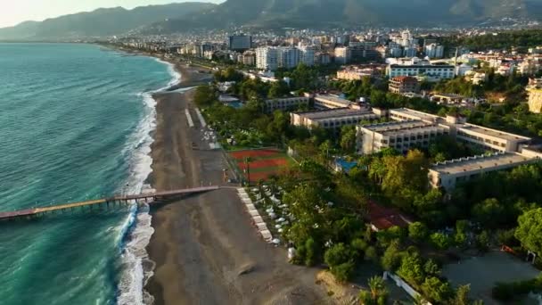 Alberghi Resort Complesso Sulla Prima Linea Paesaggio Destinazione Vacanze Estive — Video Stock