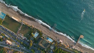 Yüksek kalite deniz arka planı Türkiye Alanya 4 bin
