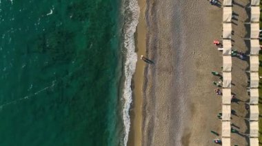 Türkiye 'nin altın saatinde çekilen yüksek kaliteli deniz dokusu Alanya