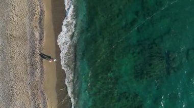 Türkiye 'nin altın saatinde çekilen yüksek kaliteli deniz dokusu Alanya