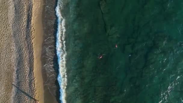 Praia Mar Mediterrâneo Pôr Sol Hora Turquia Alanya — Vídeo de Stock