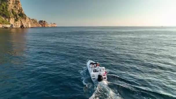 Aktiv Livsstil Sportbåt Turkiet Alanya Episka Scen — Stockvideo