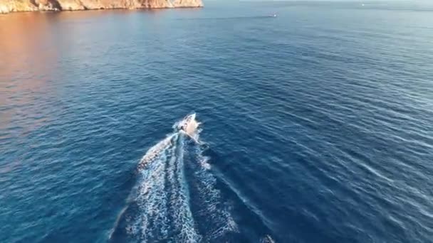 Estilo Vida Ativo Barco Esportivo Turquia Alanya Cena Épica — Vídeo de Stock