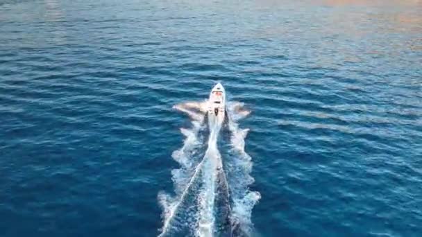 Estilo Vida Ativo Barco Esportivo Turquia Alanya Cena Épica — Vídeo de Stock