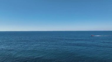 Parasailing hava görüntüsü 4 K Türkiye Alanya.