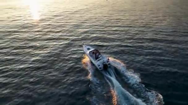 Aktiver Lebensstil Auf Einem Sportboot Türkei Alanya Epische Szene — Stockvideo