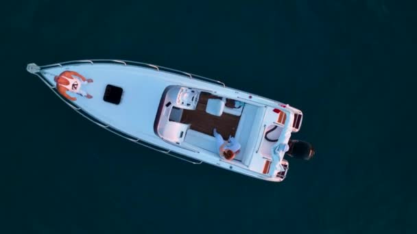 Stile Vita Attivo Una Barca Sportiva Turchia Alanya Scena Epica — Video Stock