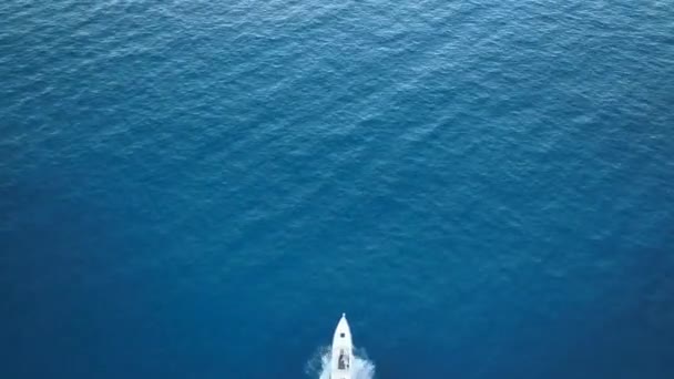 Aktiver Lebensstil Auf Einem Sportboot Türkei Alanya Epische Szene — Stockvideo