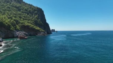 4 K Türkiye Aanya liman manzaralı Korsanlar yatından çağrı.