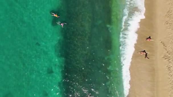Niesamowita Tekstura Morze Najwyższej Jakości Letnie Wibracje — Wideo stockowe