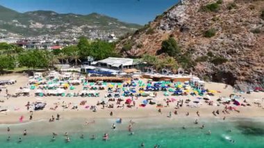 Akdeniz 'in en güzel kumsalı Kleopatra Alanya aeria View 4 K