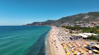 Akdeniz 'in en güzel kumsalı Kleopatra Alanya aeria View 4 K