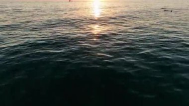 Türkiye 'nin altın saatinde çekilen yüksek kaliteli deniz dokusu Alanya
