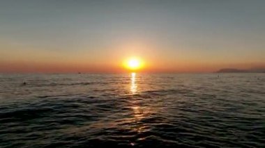 Türkiye 'nin altın saatinde çekilen yüksek kaliteli deniz dokusu Alanya
