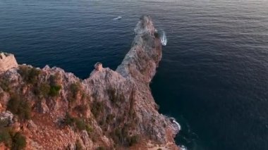 Alanya Castle Alanya Kalesi Aerial View of Mountain and City Turkey