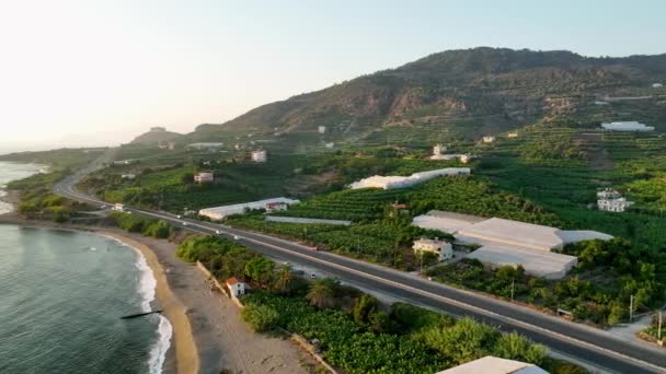 Zona Más Agrícola Del Mediterráneo Encuentra Ciudad Alanya — Vídeo de stock