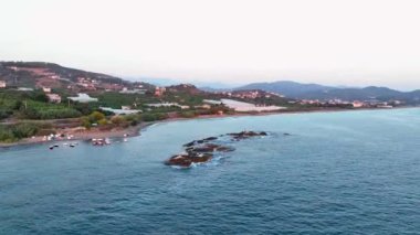 Türkiye 'nin altın saatinde çekilen yüksek kaliteli deniz dokusu Alanya