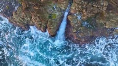 Türkiye 'nin altın saatinde çekilen yüksek kaliteli deniz dokusu Alanya