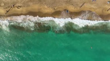 Türkiye 'nin altın saatinde çekilen yüksek kaliteli deniz dokusu Alanya