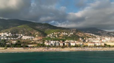 Türkiye 'nin altın saatinde çekilen yüksek kaliteli deniz dokusu Alanya