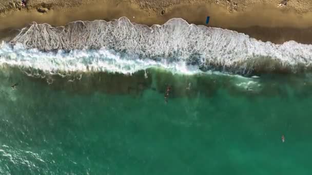 Υψηλής Ποιότητας Υφή Της Θάλασσας Που Λαμβάνεται Κατά Διάρκεια Της — Αρχείο Βίντεο
