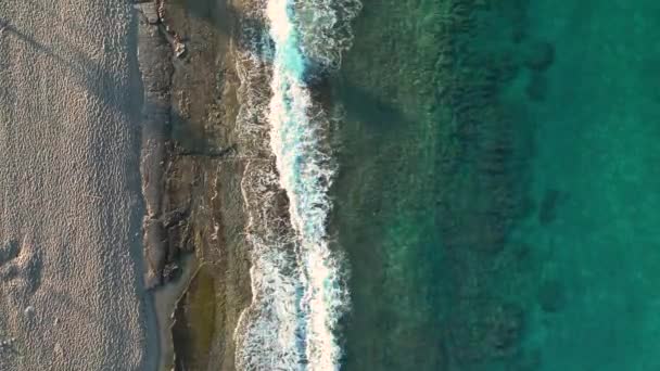 Красивый Пляж Средиземном Море — стоковое видео