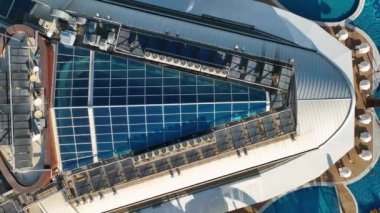 Otellerin altyapısı anten görüntüsü 4 K.