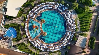 Otellerin altyapısı anten görüntüsü 4 K.