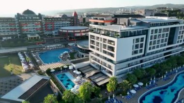 Otellerin altyapısı anten görüntüsü 4 K.