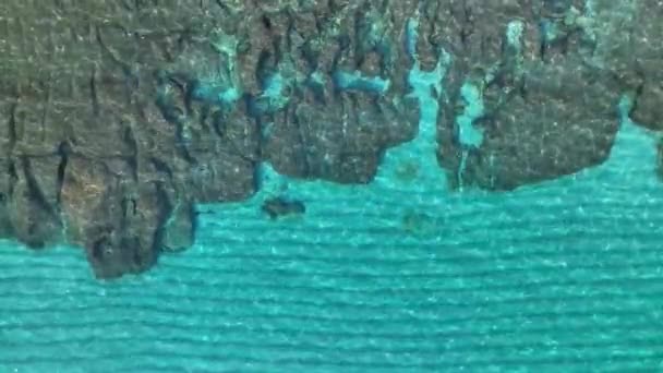Texture Azzurra Del Mare Turchia Alanya — Video Stock