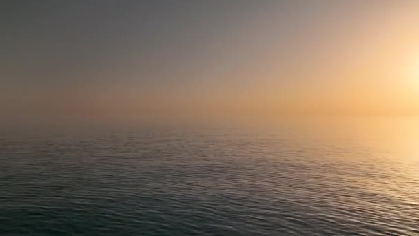 Мистический Закат Над Морем — стоковое видео
