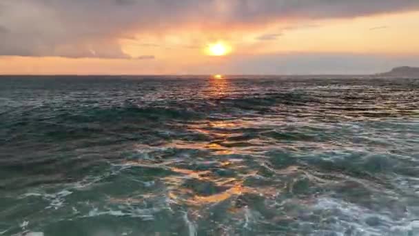 Kolor Zachód Słońca Turcja Alanya — Wideo stockowe