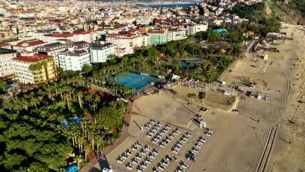Hotels Aan Zee Turkije Alanya — Stockvideo