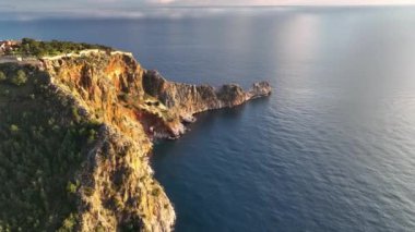 Alanya Castle Alanya Kalesi Aerial View of Mountain and City Turkey