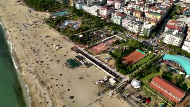 Turkey Alanya Aerial View — Stock Video
