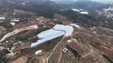 Çiftlik bölgesi hava görüntüsü 4 K