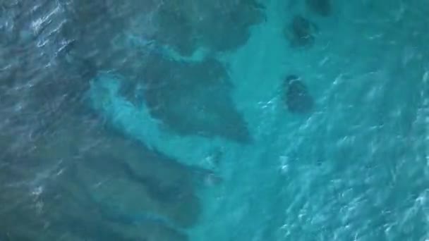 Sea Filmed Drone Sunset — Stockvideo