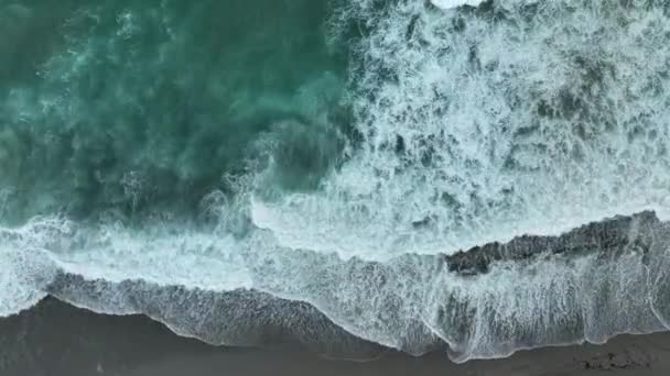 Storm Sea Filmed Drone Sunset — Stok video