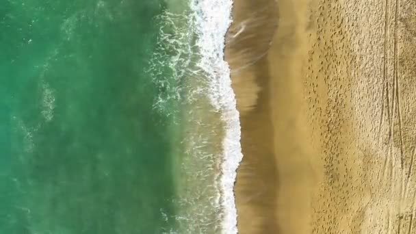 Sea Filmed Drone Sunset — Wideo stockowe