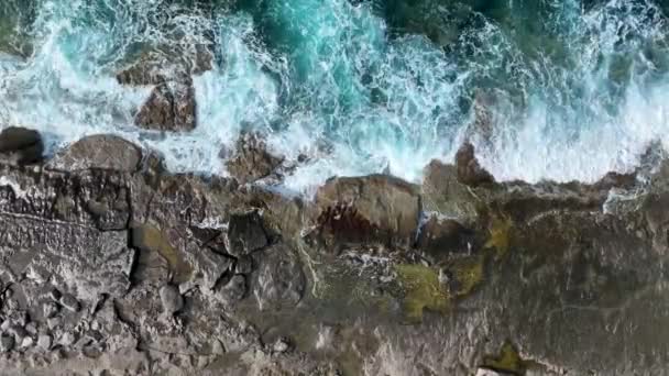 Sea Filmed Drone Sunset — Stock Video