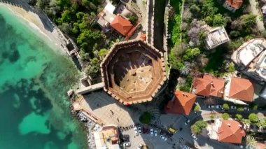 Alanya Castle Alanya Kalesi Aerial View of Mountain and City Turkey