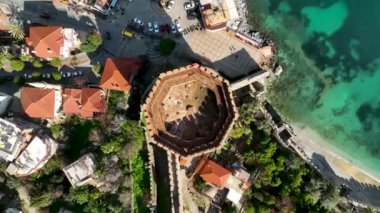 Alanya Castle Alanya Kalesi Aerial View of Mountain and City Turkey