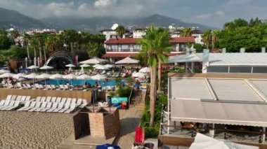 Plaj havuzu manzarası 4 K Türkiye Alanya