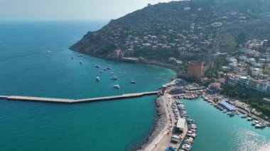 Alanya Castle Alanya Kalesi Aerial View of Mountain and City Turkey
