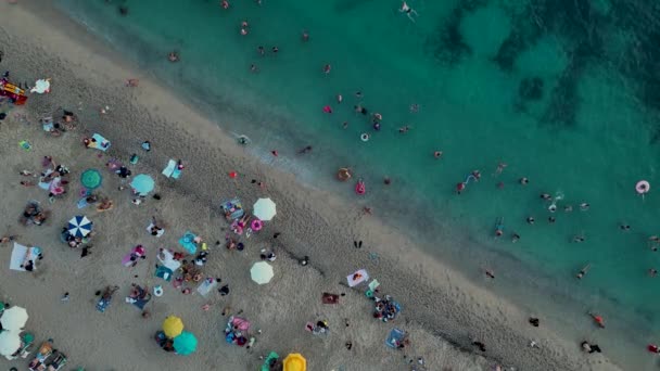 Textura Azul Del Mar Turquía Alanya — Vídeo de stock
