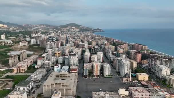 Mahmutlar Luchtfoto Turkije Alanya — Stockvideo